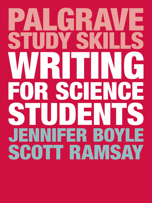 Cover image for Writing for Science Students